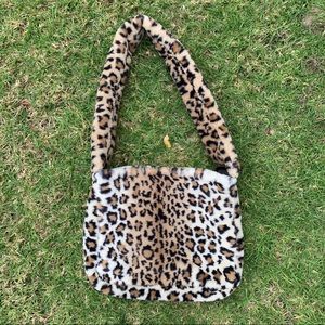 Handmade Leopard Furry Bag